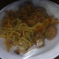 El cooksnap de Tanya Schulz cuando hizo Albóndigas con fideo a la manteca.