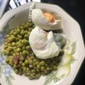 El cooksnap de mjmonseco cuando hizo Guisantes frescos con jamón y huevo poche.