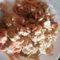 El cooksnap de Priscila cuando hizo Ensalada de aguacate en pan naan.