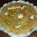 صورة من طبخات بنت الشام منى Madona ، شاركها بعد تجربة وصفة بسبوسة محشية بالقشطه💜