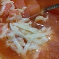 El cooksnap de Nahomi Domínguez cuando hizo Sopa de papa con queso.