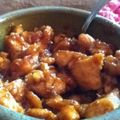 Julia's cooksnap of when they made General Tsao Chicken.