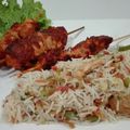 Bushra Mazhar's cooksnap of when they made Nigerian Tsire.