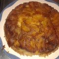 El cooksnap de Agustina Bono cuando hizo Torta de manzana invertida .