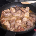 El cooksnap de Pilar cuando hizo Conejo en salsa de naranja y Tomillo.