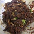 Cooksnap Nano semasa beliau membuat Daging Dendeng Mak Nani.
