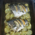 El cooksnap de Laia cuando hizo Dorada al horno.