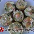 Cooksnap από vasiliki ver στη συνταγή Αγκινάρες γεμιστές με μανιτάρια, ζαμπόν και τυριά