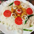 Nita Agrawal का कुकस्नैप जब उन्होंने स्माइली जीरा राइस (Smiley jeera rice recipe in hindi) बनाया था।