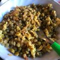 El cooksnap de Maria Florencia Gnecco cuando hizo Revuelto de arvejas, huevo y cebolla.