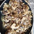 El cooksnap de Irene cuando hizo Revuelto de champiñones Portobello.