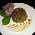 El cooksnap de Zaida TC @alquimiasfood cuando hizo Arroz con setas y acelgas en salsa teriyaki (vegetariano).