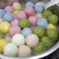 Cooksnap của Bùi Thu Hằng khi họ làm theo món Chè Trôi Nước Ngũ Sắc