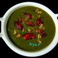 Arya Paradkar का कुकस्नैप जब उन्होंने लहसुनी आलू पालक (lehsuni aloo palak recipe in Hindi) बनाया था।
