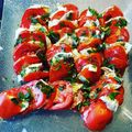 Cooksnap de Audrey Deffarges-Benkhedda sur la recette Salade tomate mozza basilic
