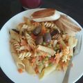 El cooksnap de Laura Carvajal Isaza cuando hizo Ensalada de fideos y vegetales salteados.