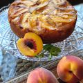 کوک اسنپ مریم کوکپد بعد از امتحان کردن کیک هلو برگردان کاراملی (Upside down peach cake).