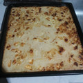 El cooksnap de nahir cuando hizo Sopa paraguaya con sémola.