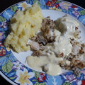 El cooksnap de Gaby cuando hizo Filet de merluza con crema al roquefort.