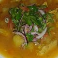 El cooksnap de Angelica Intriago cuando hizo Encebollado de Ecuador.