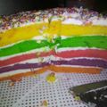 Cooksnap dari Lisa Indri untuk resep Rainbow cake kukus lembuutt bgtt