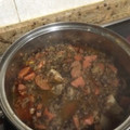 El cooksnap de Mariela S. Albornoz cuando hizo Lentejas estofadas.