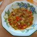 El cooksnap de Laura CP cuando hizo Potaje de garbanzos con longaniza.