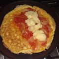 El cooksnap de Adriana Herrera cuando hizo Omelette con tomate y queso.