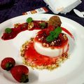 Divya Konduri's cooksnap of when they made Flirty Strawberry Panna cotta.