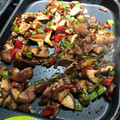 El cooksnap de Míriam Mateos cuando hizo Setas shiitake con pimiento verde y salsa de soja.