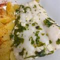 El cooksnap de Mar Vilches Carrasco cuando hizo Merluza al papillote en sartén.
