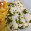 El cooksnap de Mar Vilches Carrasco cuando hizo Merluza al papillote en sartén.