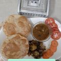Rita mehta का कुकस्नैप जब उन्होंने छोले भटूरे (chole bhature recipe in Hindi) बनाया था।