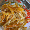 El cooksnap de Ines Artiles cuando hizo Cascaritas de Naranja Confitadas.