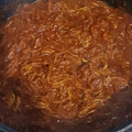 El cooksnap de Isabel Aguilar cuando hizo Chilorio.