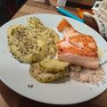 El cooksnap de Miguel Angel cuando hizo Lomo de salmón a la plancha y patatas al vapor con hierbas provenzales.