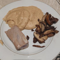El cooksnap de Toni jimenez cuando hizo Atún con crema de puerros y setas salteadas.