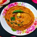Chanda shrawan Keshri का कुकस्नैप जब उन्होंने गेहूं का आटा लच्छा पराठा (gehu ka aata lachha paratha recipe in Hindi) बनाया था।