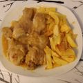 El cooksnap de Javier Cornejo cuando hizo Jamoncitos de pollo al vino blanco con patata paja 🐔.