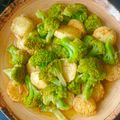 Cooksnap Q'leenalee's Kitchen semasa beliau membuat Sayur brokoli cmpur tofu telur.