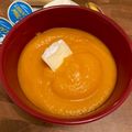 Cooksnap de Au Rèl sur la recette Soupe carottes persil avec morceaux de chèvre fermier et mont d'or