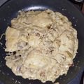 El cooksnap de marta valles cuando hizo Pechugas de pollo en salsa de champis y bacon.
