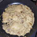 El cooksnap de marta valles cuando hizo Pechugas de pollo en salsa de champis y bacon.