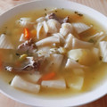 El cooksnap de Sylvia Sanchez cuando hizo Sopa de pollo con arroz.