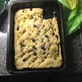 El cooksnap de Juan Pablo Loscalso cuando hizo Focaccia de aceitunas.