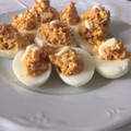 El cooksnap de Marián Gz cuando hizo Huevos rellenos de atún.