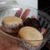 El cooksnap de Lau cuando hizo Alfajorcitos de Maizena y Conitos de dulce de leche.