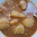 El cooksnap de edu cuando hizo All i pebre de rape y gambas.