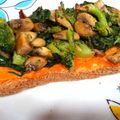 El cooksnap de Evita cuando hizo Tostada de brócoli con salsa romesco.