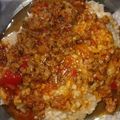El cooksnap de Virginia GOÑI cuando hizo Arroz blanco con salsa Boloñesa.